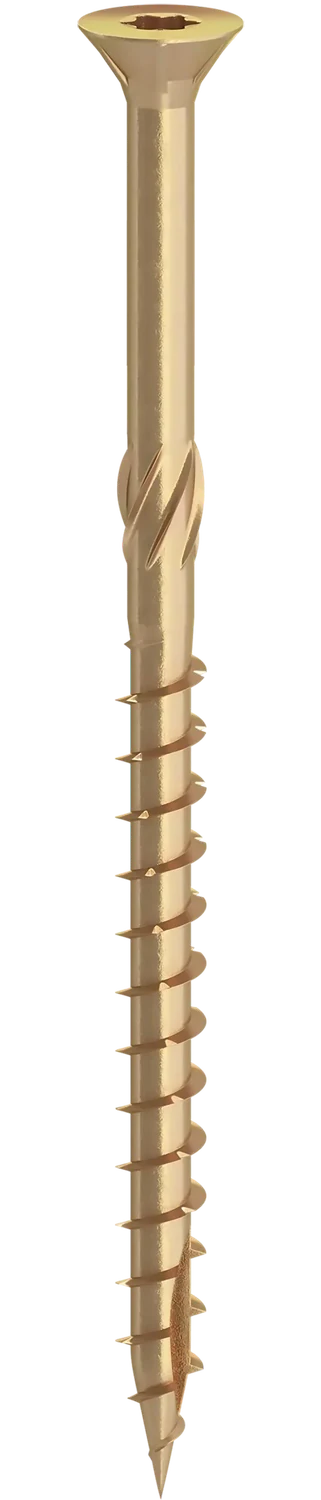 Flat Countersunk Head Wood Screws with Serrations