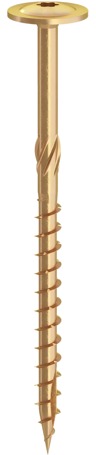Wafer Head Wood Screws with Serrations