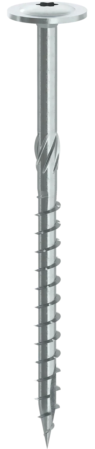 Wafer Head Wood Screws with Serrations — variant 2