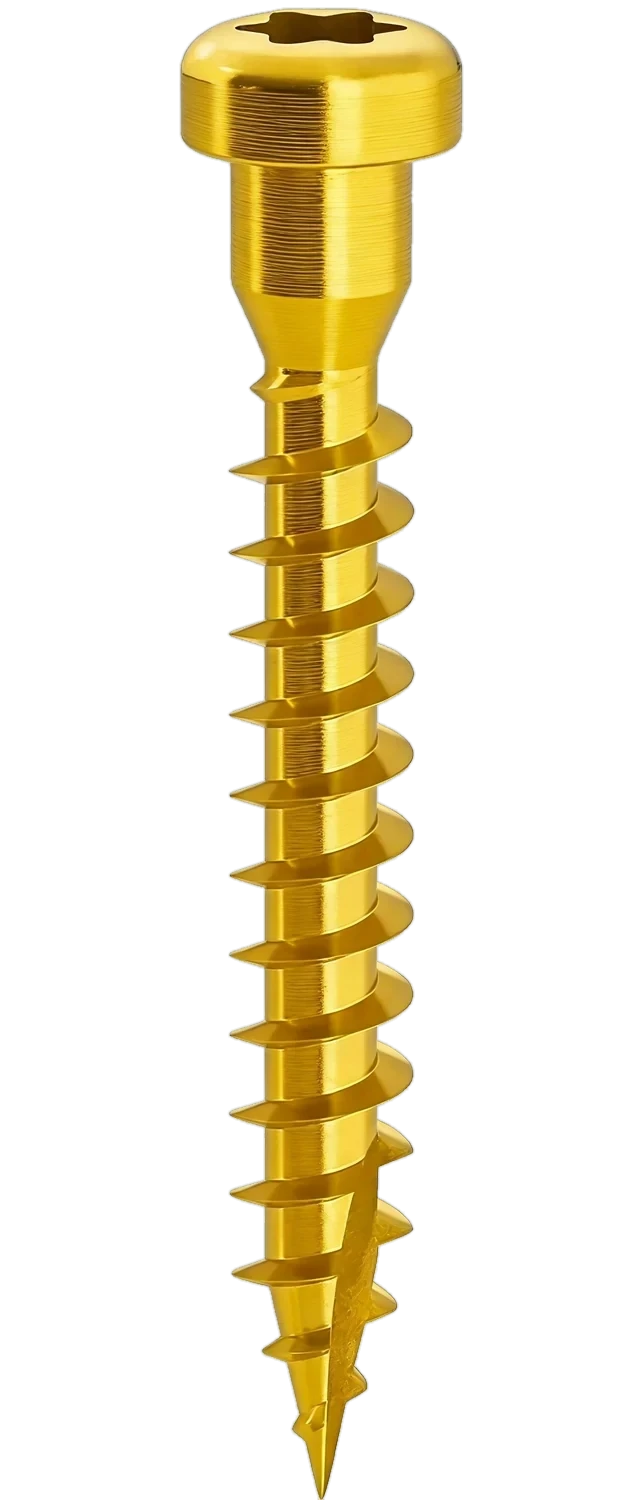 Wood Angle-Bracket Screws — Pan Head with Reinforced Neck