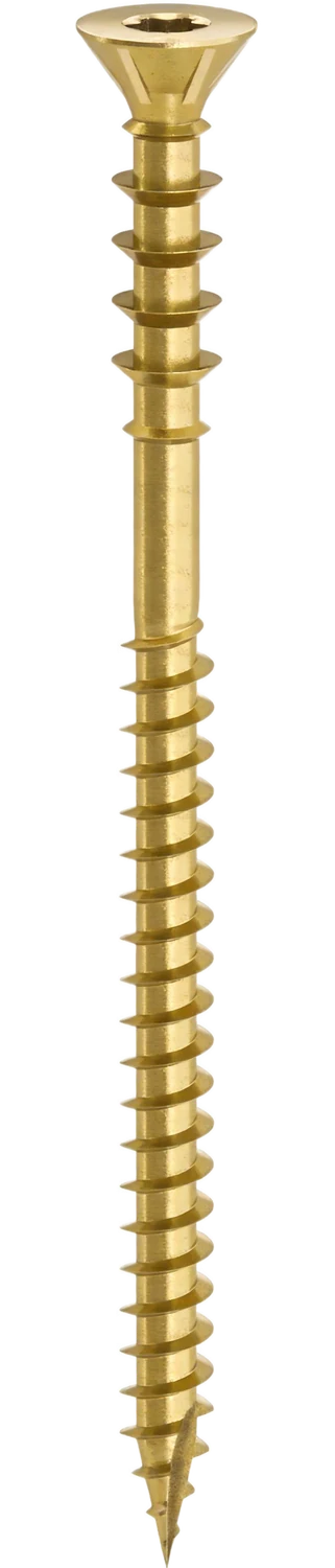 Wood Spacer Screws — TX Flat Head with Ribs and Two Different Threads