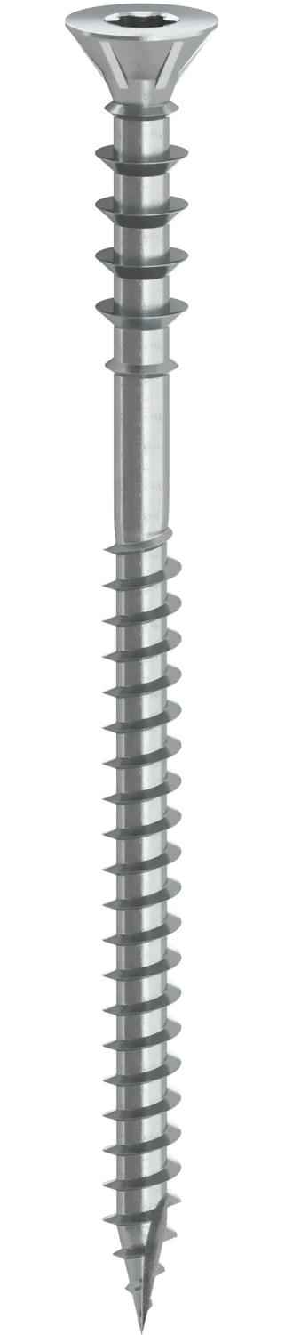 Wood Spacer Screws — TX Flat Head with Ribs and Two Different Threads — variant 2